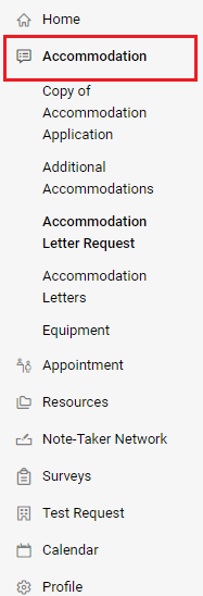 Accommodation navigation