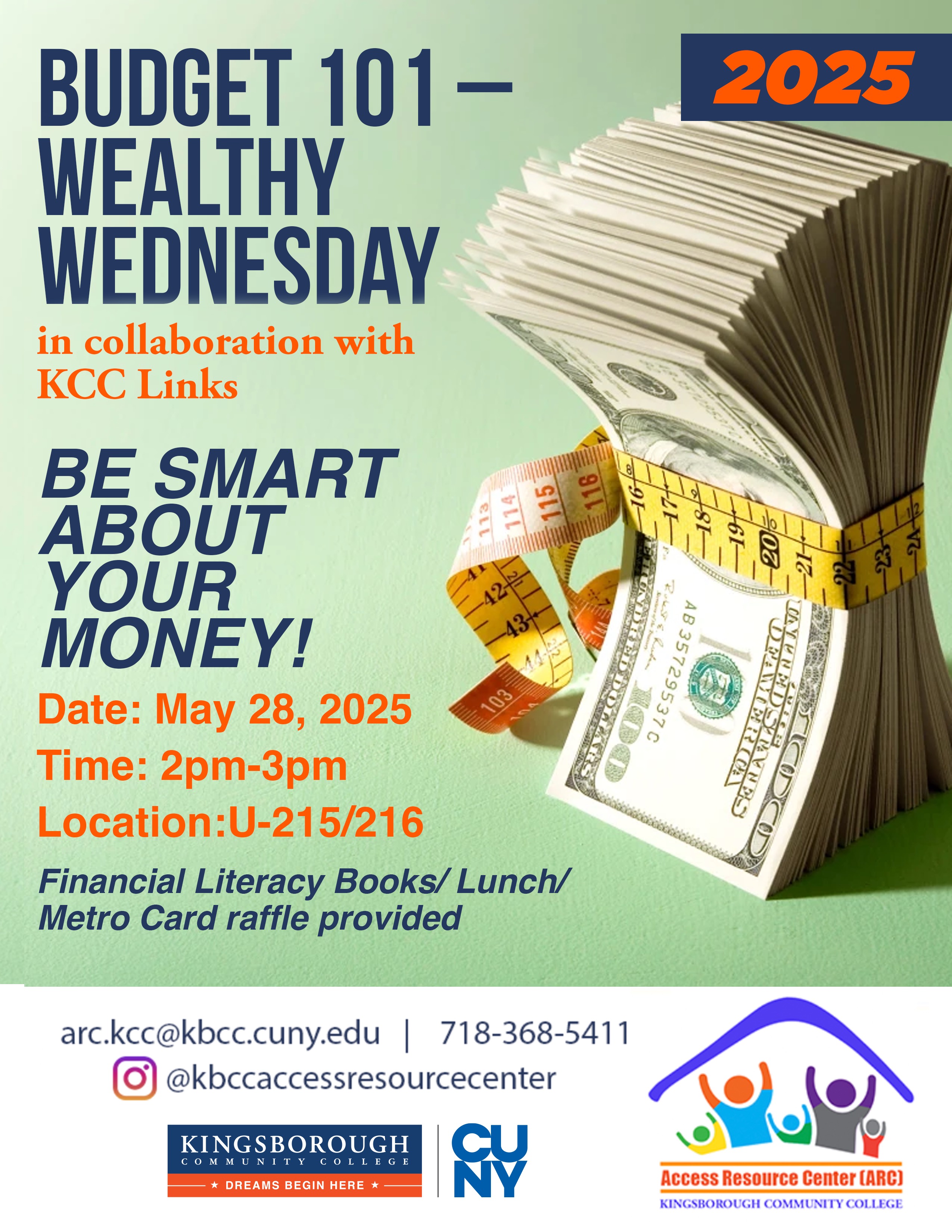 May 28 Budget 101 flyer