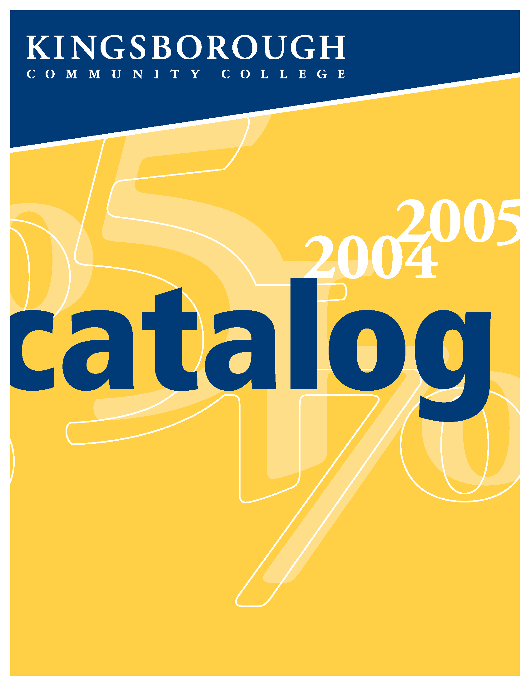 KCC Catalog 2004-2005 Cover
