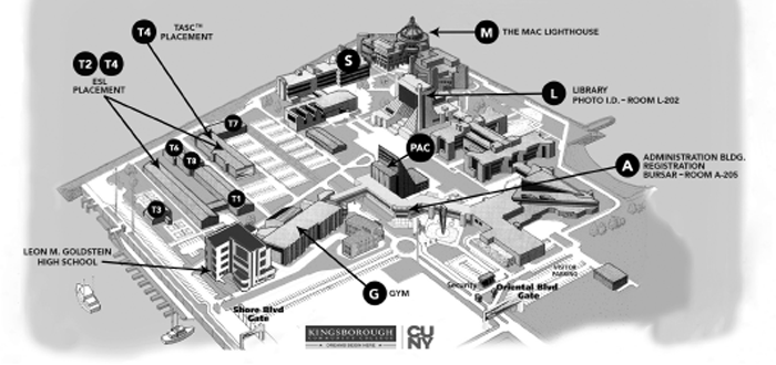 KCC Campus Map