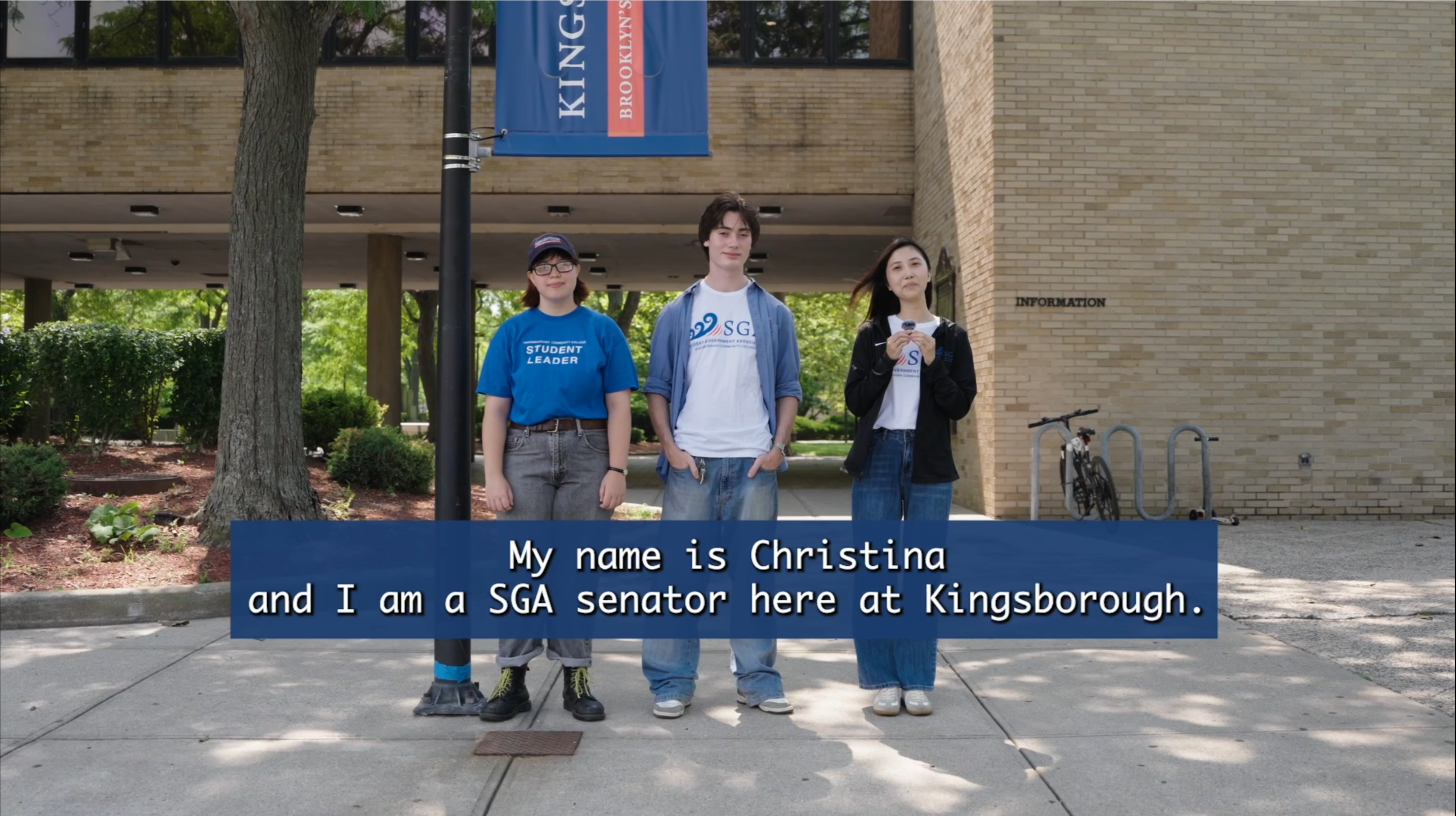 Welcome message from SGA
