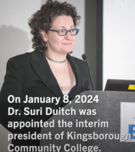 CUNY Names Suri Duitch as Interim President of Kingsborough Community College