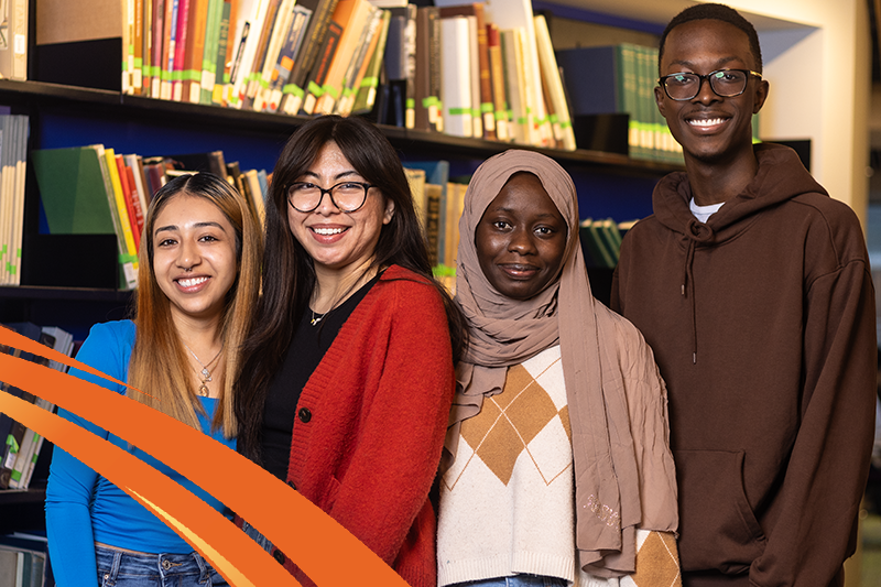 Group of students male and female